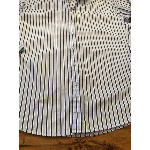 Pink Thomas Pink Men’s Button Shirt Size 16.5 42 Slim Fit Striped Office Preppy - Picture 6 of 11